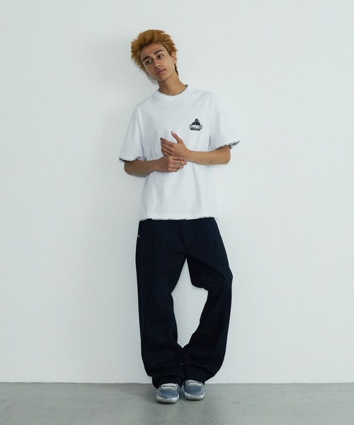 XLARGE（エクストララージ）の「CAMO SLANTED OG S/S TEE（Tシャツ/カットソー・メンズ・ホワイト/ブラック/ネイビー・XL/L/M/S）」の6枚目の写真