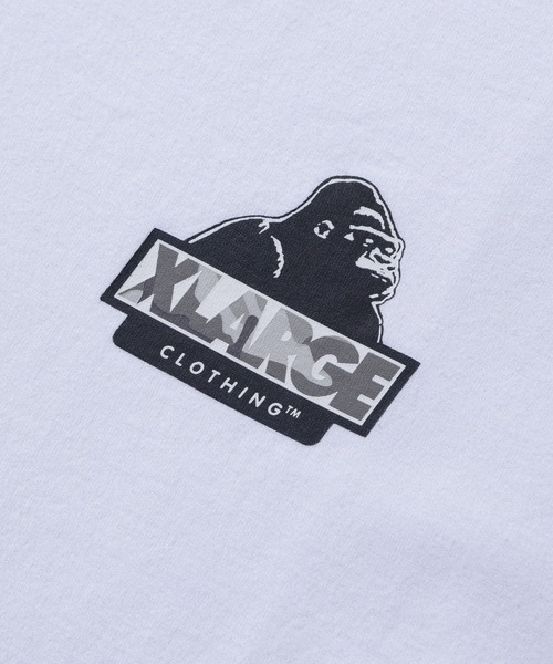 XLARGE（エクストララージ）の「CAMO SLANTED OG S/S TEE（Tシャツ/カットソー・メンズ・ホワイト/ブラック/ネイビー・XL/L/M/S）」の8枚目の写真