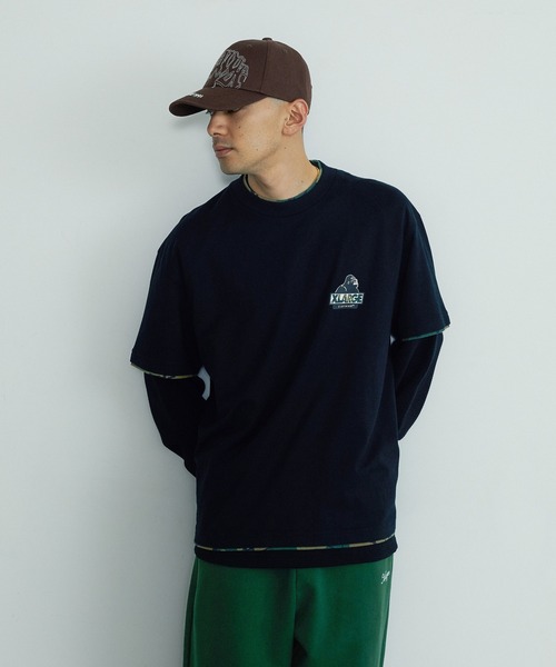 XLARGE（エクストララージ）の「CAMO SLANTED OG S/S TEE（Tシャツ/カットソー・メンズ・ホワイト/ブラック/ネイビー・XL/L/M/S）」の4枚目の写真
