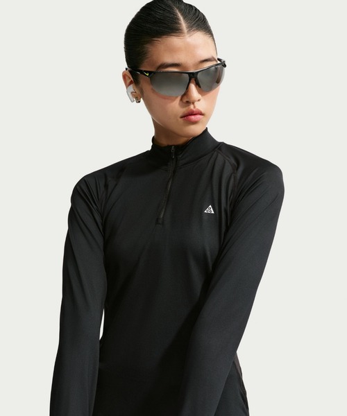 ACG(エィシージー)の「ACG "Wildsee" ウィメンズ Dri-FIT 1/4ジップ ロングスリーブ ハイキングトップス / ACG "Wildsee" Women's Dri-FIT 1/4-Zip Long-Sleeve Hiking Top IQ6323-010 Black(その他トップス・レディース・ブラック・M/XS/XL/S/L)」の1枚目の写真