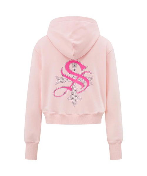 SupBaby by SUPPLIER（サプベイビーバイサプライヤー）の「SupBaby by SUPPLIER Cross Zip Hoodie - Regular（パーカー・レディース・ピンク/カーキ・FREE）」の2枚目の写真