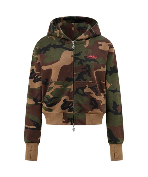 SupBaby by SUPPLIER（サプベイビーバイサプライヤー）の「SupBaby by SUPPLIER Cross Zip Hoodie - Regular（パーカー・レディース・ピンク/カーキ・FREE）」の8枚目の写真