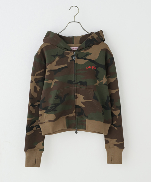 SupBaby by SUPPLIER（サプベイビーバイサプライヤー）の「SupBaby by SUPPLIER Cross Zip Hoodie - Regular（パーカー・レディース・ピンク/カーキ・FREE）」の12枚目の写真