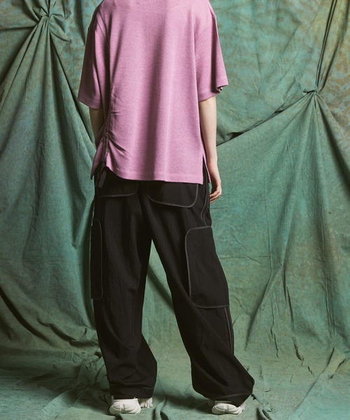 MAISON SPECIAL（メゾンスペシャル）の「《UNISEX》Lyocell Nylon Washer Prime-Wide Inside-out Slacks/リヨセルナイロンワッシャープライムワイドインサイドアウトスラックス【MAISON SPECIAL/メゾンスペシャル】■セットアップ対応■（その他パンツ・メンズ・ブラウン/ブラック/グレイッシュベージュ・2/1/0）」の16枚目の写真