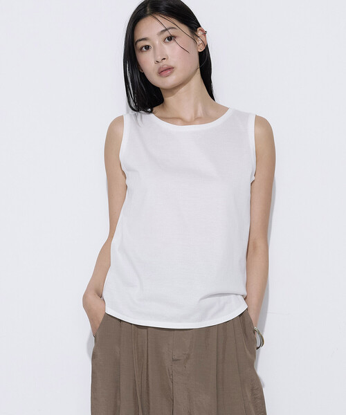 COMME CA(コムサ)の「美濃和紙 ツインニットプルオーバー(ニット/セーター・レディース・キナリ/オレンジ系その他/ネイビー・9号)」の21枚目の写真
