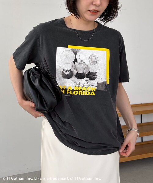 CAPRICIEUX LE'MAGE(カプリシューレマージュ)の「〈GOOD ROCK SPEED〉FLORIDA PHOTO Tシャツ(Tシャツ/カットソー・レディース・ブラック・FREE)」の2枚目の写真