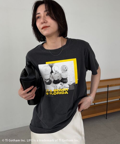 CAPRICIEUX LE'MAGE(カプリシューレマージュ)の「〈GOOD ROCK SPEED〉FLORIDA PHOTO Tシャツ(Tシャツ/カットソー・レディース・ブラック・FREE)」の5枚目の写真
