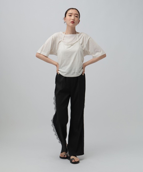 LEPSIM(レプシィム)の「ホルターネック《2点セット》 816764(Tシャツ/カットソー・レディース・ネイビー/ボルドー/オフホワイト・FREE)」の8枚目の写真