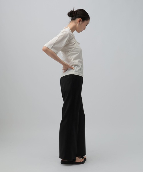 LEPSIM(レプシィム)の「ホルターネック《2点セット》 816764(Tシャツ/カットソー・レディース・ネイビー/ボルドー/オフホワイト・FREE)」の10枚目の写真