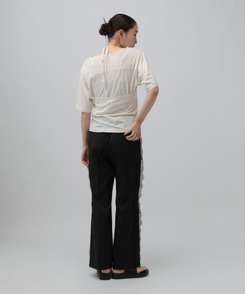 LEPSIM(レプシィム)の「ホルターネック《2点セット》 816764(Tシャツ/カットソー・レディース・ネイビー/ボルドー/オフホワイト・FREE)」の11枚目の写真