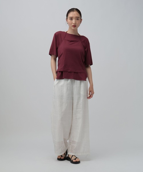 LEPSIM(レプシィム)の「ホルターネック《2点セット》 816764(Tシャツ/カットソー・レディース・ネイビー/ボルドー/オフホワイト・FREE)」の15枚目の写真