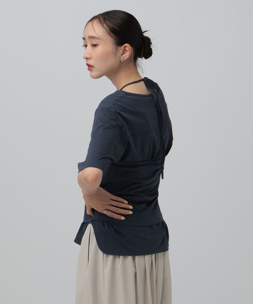 LEPSIM(レプシィム)の「ホルターネック《2点セット》 816764(Tシャツ/カットソー・レディース・ネイビー/ボルドー/オフホワイト・FREE)」の19枚目の写真