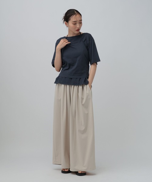 LEPSIM(レプシィム)の「ホルターネック《2点セット》 816764(Tシャツ/カットソー・レディース・ネイビー/ボルドー/オフホワイト・FREE)」の21枚目の写真