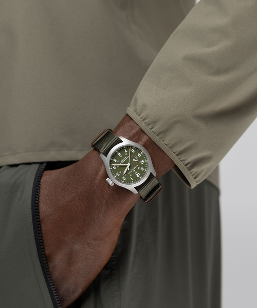 HAMILTON（ハミルトン）の「HAMILTON [ハミルトン] 腕時計 Khaki Field （カーキ フィールド） Power Reserve メカニカル 機械式 40MM グリーン×グリーン（アナログ腕時計・メンズ・グリーン・FREE）」の7枚目の写真