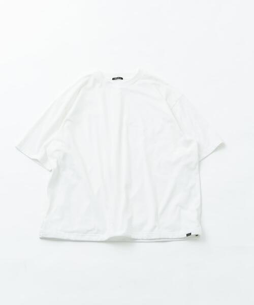 EKAL(エカル)の「『UR TECH ひやサラクール』メッシュレイヤードTシャツ(Tシャツ/カットソー・メンズ・ホワイト/ブラック・MEDIUM/LARGE)」の2枚目の写真