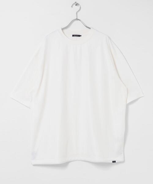 EKAL(エカル)の「『UR TECH ひやサラクール』メッシュレイヤードTシャツ(Tシャツ/カットソー・メンズ・ホワイト/ブラック・MEDIUM/LARGE)」の12枚目の写真