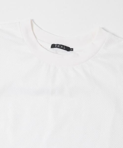 EKAL(エカル)の「『UR TECH ひやサラクール』メッシュレイヤードTシャツ(Tシャツ/カットソー・メンズ・ホワイト/ブラック・MEDIUM/LARGE)」の13枚目の写真