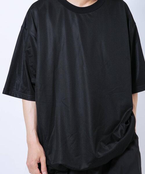 EKAL(エカル)の「『UR TECH ひやサラクール』メッシュレイヤードTシャツ(Tシャツ/カットソー・メンズ・ホワイト/ブラック・MEDIUM/LARGE)」の16枚目の写真