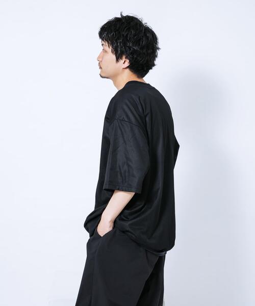 EKAL(エカル)の「『UR TECH ひやサラクール』メッシュレイヤードTシャツ(Tシャツ/カットソー・メンズ・ホワイト/ブラック・MEDIUM/LARGE)」の19枚目の写真