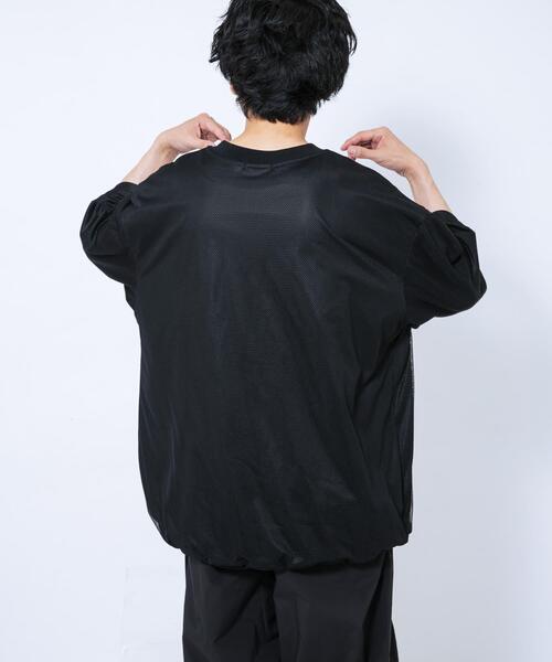 EKAL(エカル)の「『UR TECH ひやサラクール』メッシュレイヤードTシャツ(Tシャツ/カットソー・メンズ・ホワイト/ブラック・MEDIUM/LARGE)」の20枚目の写真