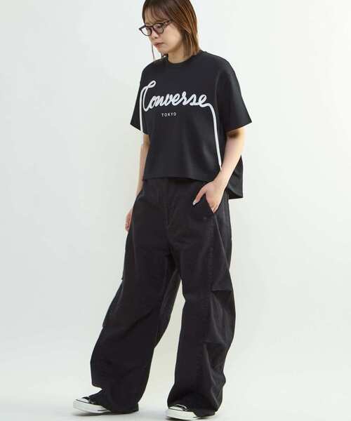 CONVERSE TOKYO(コンバーストウキョウ)の「VINTAGE-LIKE BARREL LEG PANTS(その他パンツ・レディース・ベージュ/ブラック・SMALL/MEDIUM)」の18枚目の写真