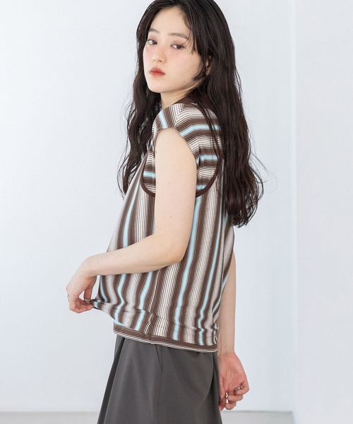 RAGEBLUE(レイジブルー)の「MULTIWAY/キャミセットポロ2P(Tシャツ/カットソー・レディース・ブラウン系/レッド系・FREE)」の19枚目の写真