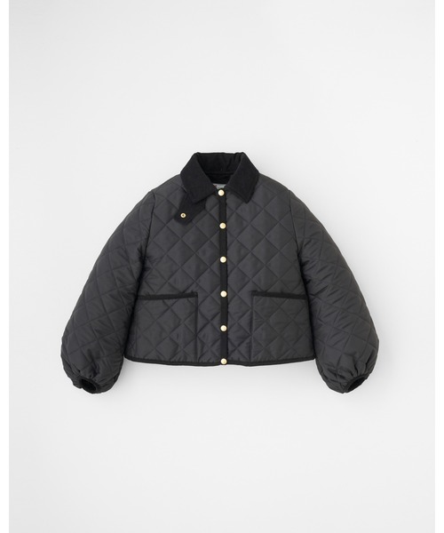 Traditional Weatherwear(トラディショナルウェザーウェア)の「WAVERLY A-LINE PUFF SLEEVE(ダウンジャケット/コート・レディース・ブラック×ブラック・32/34)」の1枚目の写真