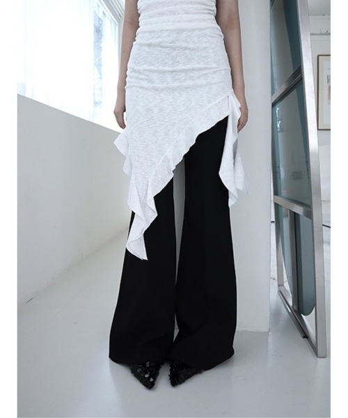 CladdA(クラタ)の「MAXI OVER SLACKS, BLACK(スラックス・レディース・ブラック・MEDIUM)」の2枚目の写真