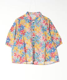 sandy（サンディー）の「プリントレギュラーカラー5分袖BL（Tシャツ/カットソー）」