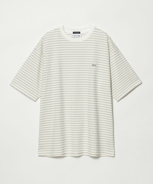 LACOSTE(ラコステ)の「<LACOSTE for BEAUTY&YOUTH> ボーダー Tシャツ(Tシャツ/カットソー・メンズ・ライトブルー/オフホワイト/ダークグレー・L/M/S/XL)」の2枚目の写真