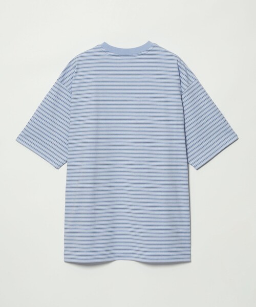 LACOSTE(ラコステ)の「<LACOSTE for BEAUTY&YOUTH> ボーダー Tシャツ(Tシャツ/カットソー・メンズ・ライトブルー/オフホワイト/ダークグレー・L/M/S/XL)」の4枚目の写真