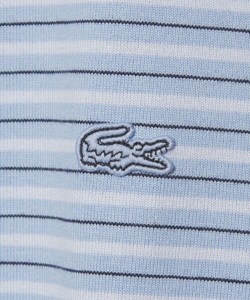 LACOSTE(ラコステ)の「<LACOSTE for BEAUTY&YOUTH> ボーダー Tシャツ(Tシャツ/カットソー・メンズ・ライトブルー/オフホワイト/ダークグレー・L/M/S/XL)」の7枚目の写真