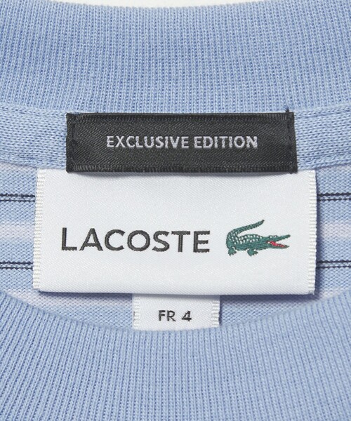 LACOSTE(ラコステ)の「<LACOSTE for BEAUTY&YOUTH> ボーダー Tシャツ(Tシャツ/カットソー・メンズ・ライトブルー/オフホワイト/ダークグレー・L/M/S/XL)」の9枚目の写真