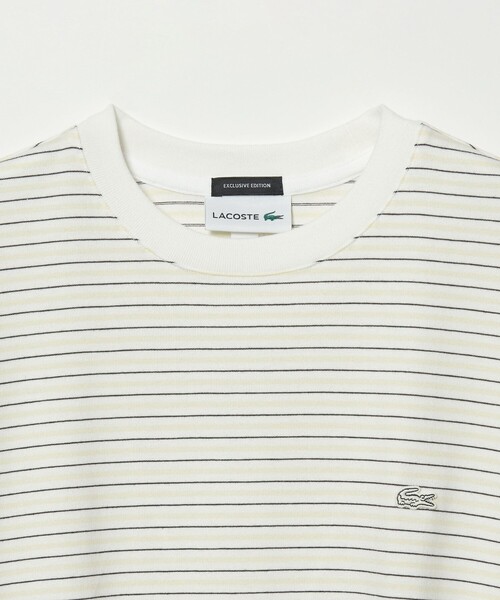 LACOSTE(ラコステ)の「<LACOSTE for BEAUTY&YOUTH> ボーダー Tシャツ(Tシャツ/カットソー・メンズ・ライトブルー/オフホワイト/ダークグレー・L/M/S/XL)」の11枚目の写真