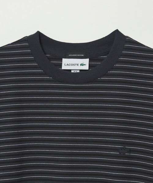 LACOSTE(ラコステ)の「<LACOSTE for BEAUTY&YOUTH> ボーダー Tシャツ(Tシャツ/カットソー・メンズ・ライトブルー/オフホワイト/ダークグレー・L/M/S/XL)」の14枚目の写真