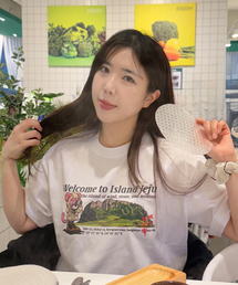 ジェジュ ウェルカム トゥ 半袖Tシャツ (ホワイト)