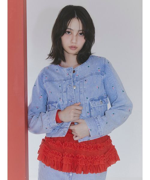 FURFUR(ファーファー)の「裾フリルジャージートップス(Tシャツ/カットソー・レディース・ホワイト/グレー/ミント/その他/レッド・F)」の12枚目の写真