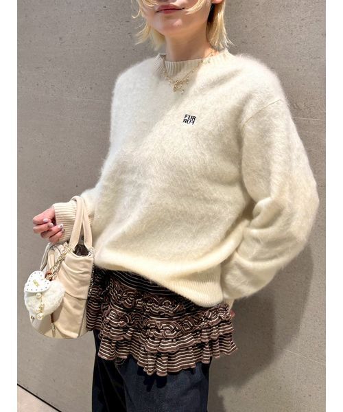 FURFUR(ファーファー)の「裾フリルジャージートップス(Tシャツ/カットソー・レディース・ホワイト/グレー/ミント/その他/レッド・F)」の20枚目の写真