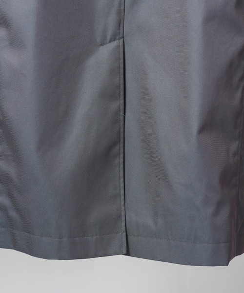 MAISON SPECIAL(メゾンスペシャル)の「《UNISEX》120/2/2 Suvin Cotton Gabardine Prime-Over Leather Collar Balmacaan Coat/スビンコットンギャバジンプライムオーバー衿レザーステンカラーコート【MAISON SPECIAL/メゾンスペシャル】■セットアップ対応■(ステンカラーコート・メンズ・ブラック/ブルー/チャコールグレー/カーキ・2/1/0)」の15枚目の写真