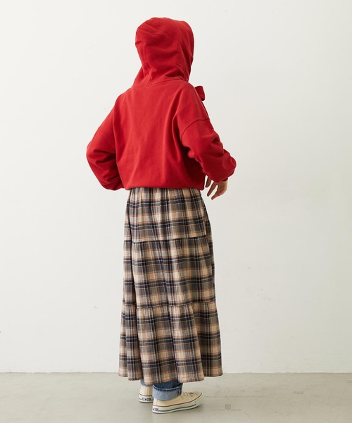 MILKFED.（ミルクフェド）の「BIG RIBBON SWEAT ZIP HOODIE（パーカー・レディース・レッド/ブラック/オフホワイト・ONE SIZE）」の21枚目の写真