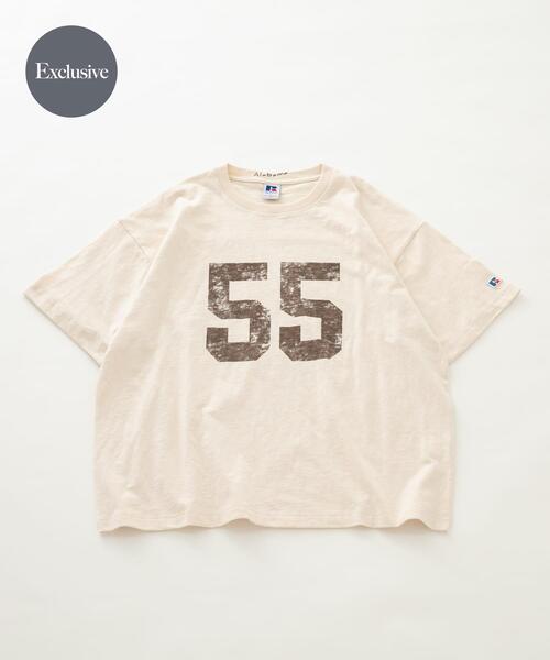 Russell Athletic(ラッセルアスレティック)の「『別注』Russell Athletic×Sonny Label ナンバリングショートスリーブTシャツ(Tシャツ/カットソー・メンズ・ブルー/ホワイト系その他/オフホワイト・MEDIUM/LARGE)」の3枚目の写真