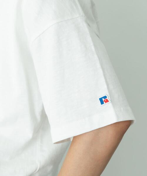 Russell Athletic(ラッセルアスレティック)の「『別注』Russell Athletic×Sonny Label ナンバリングショートスリーブTシャツ(Tシャツ/カットソー・メンズ・ブルー/ホワイト系その他/オフホワイト・MEDIUM/LARGE)」の4枚目の写真