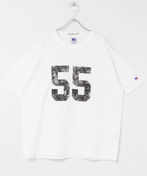 Russell Athletic(ラッセルアスレティック)の「『別注』Russell Athletic×Sonny Label ナンバリングショートスリーブTシャツ(Tシャツ/カットソー・メンズ・ブルー/ホワイト系その他/オフホワイト・MEDIUM/LARGE)」の11枚目の写真