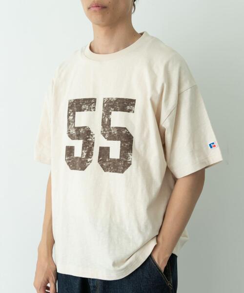 Russell Athletic(ラッセルアスレティック)の「『別注』Russell Athletic×Sonny Label ナンバリングショートスリーブTシャツ(Tシャツ/カットソー・メンズ・ブルー/ホワイト系その他/オフホワイト・MEDIUM/LARGE)」の13枚目の写真