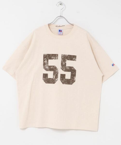 Russell Athletic(ラッセルアスレティック)の「『別注』Russell Athletic×Sonny Label ナンバリングショートスリーブTシャツ(Tシャツ/カットソー・メンズ・ブルー/ホワイト系その他/オフホワイト・MEDIUM/LARGE)」の16枚目の写真