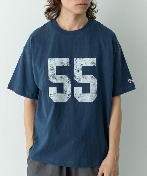 Russell Athletic(ラッセルアスレティック)の「『別注』Russell Athletic×Sonny Label ナンバリングショートスリーブTシャツ(Tシャツ/カットソー・メンズ・ブルー/ホワイト系その他/オフホワイト・MEDIUM/LARGE)」の19枚目の写真