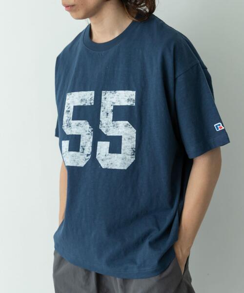 Russell Athletic(ラッセルアスレティック)の「『別注』Russell Athletic×Sonny Label ナンバリングショートスリーブTシャツ(Tシャツ/カットソー・メンズ・ブルー/ホワイト系その他/オフホワイト・MEDIUM/LARGE)」の20枚目の写真