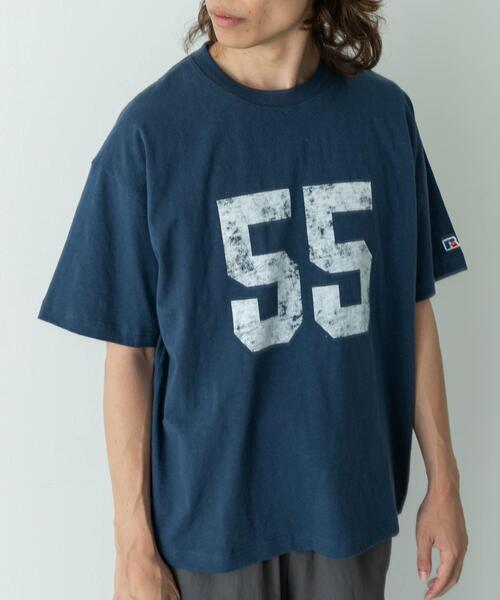 Russell Athletic(ラッセルアスレティック)の「『別注』Russell Athletic×Sonny Label ナンバリングショートスリーブTシャツ(Tシャツ/カットソー・メンズ・ブルー/ホワイト系その他/オフホワイト・MEDIUM/LARGE)」の21枚目の写真