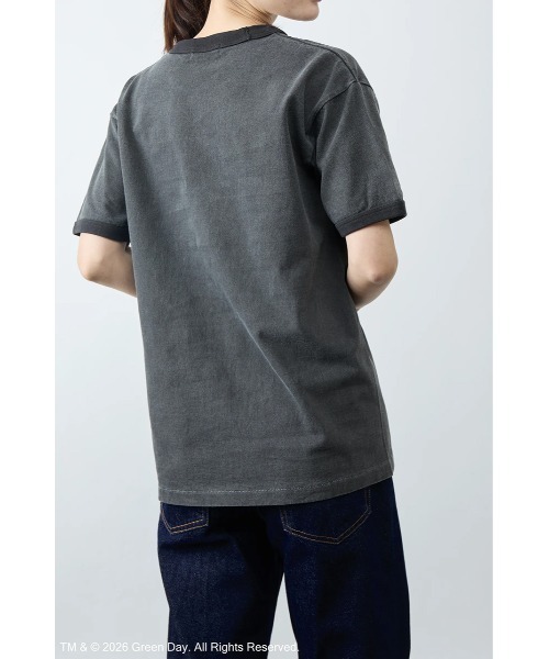 GOOD ROCK SPEED（グッドロックスピード）の「Green Day Ringer Tシャツ（Tシャツ/カットソー・レディース・チャコールグレー・FREE）」の2枚目の写真