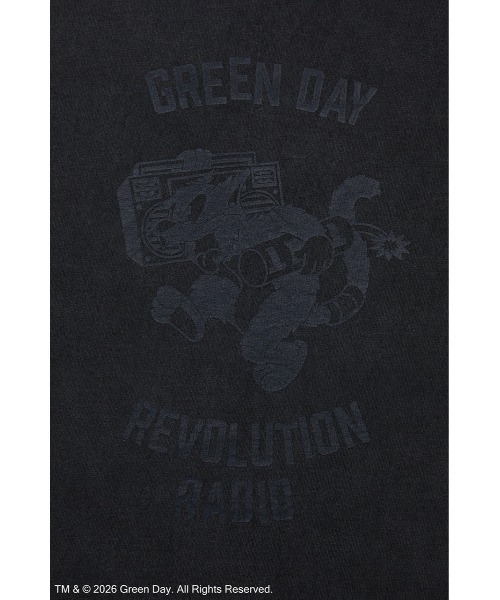 GOOD ROCK SPEED（グッドロックスピード）の「Green Day Ringer Tシャツ（Tシャツ/カットソー・レディース・チャコールグレー・FREE）」の6枚目の写真